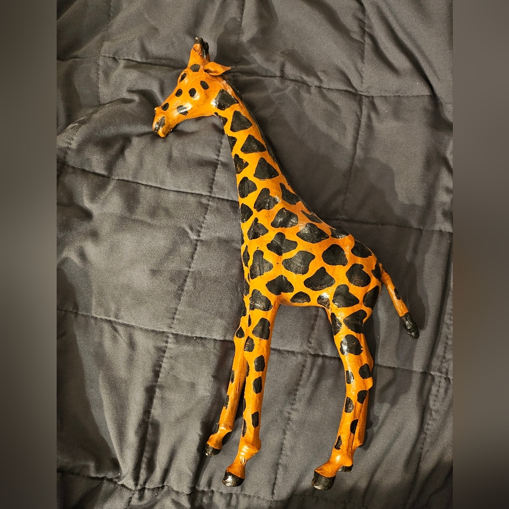 Orange and‎ Black Giraffe Figurine